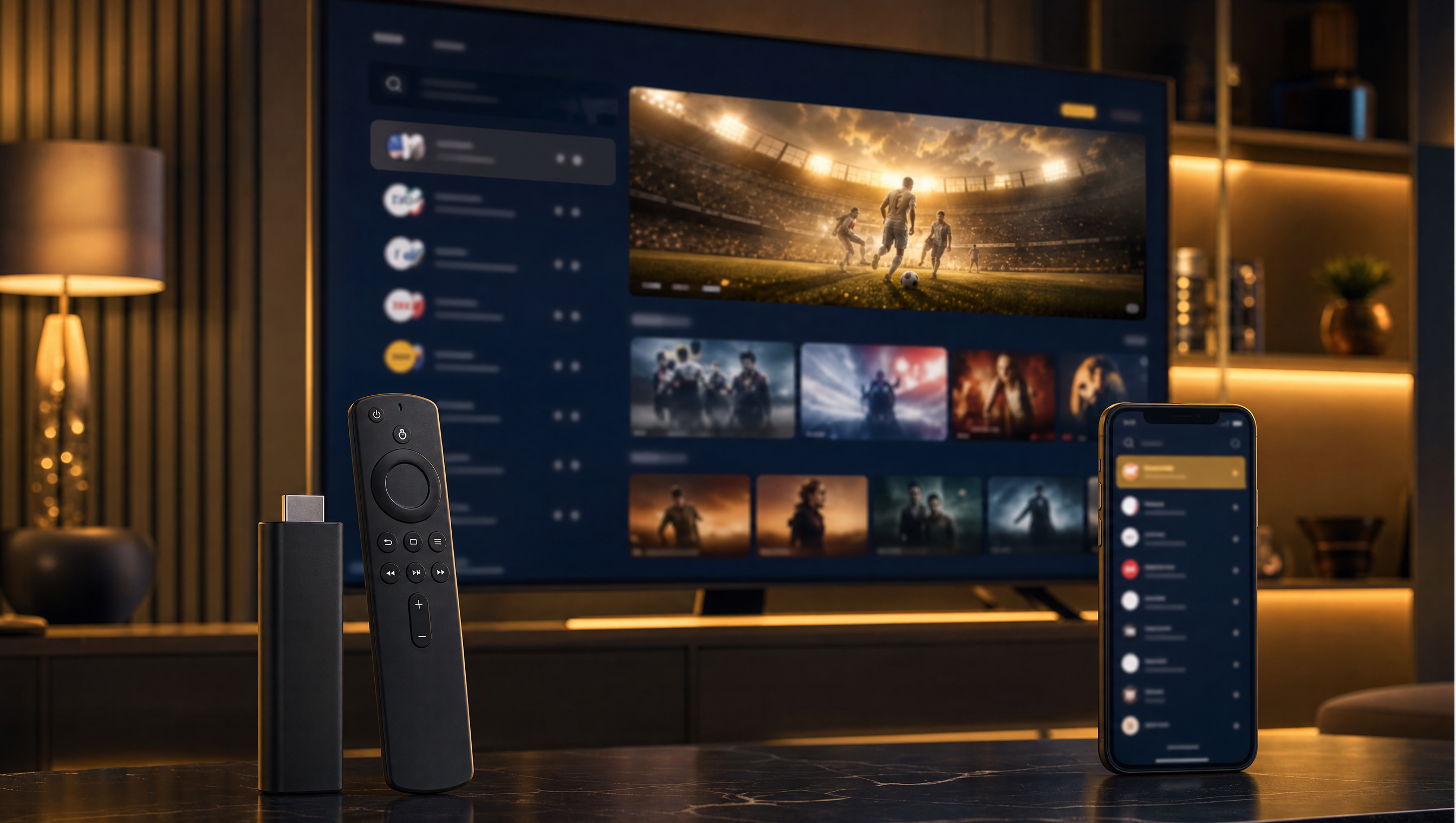 Hotplayer (Hot IPTV) configuré avec Strong 4K sur Fire TV Stick et Android