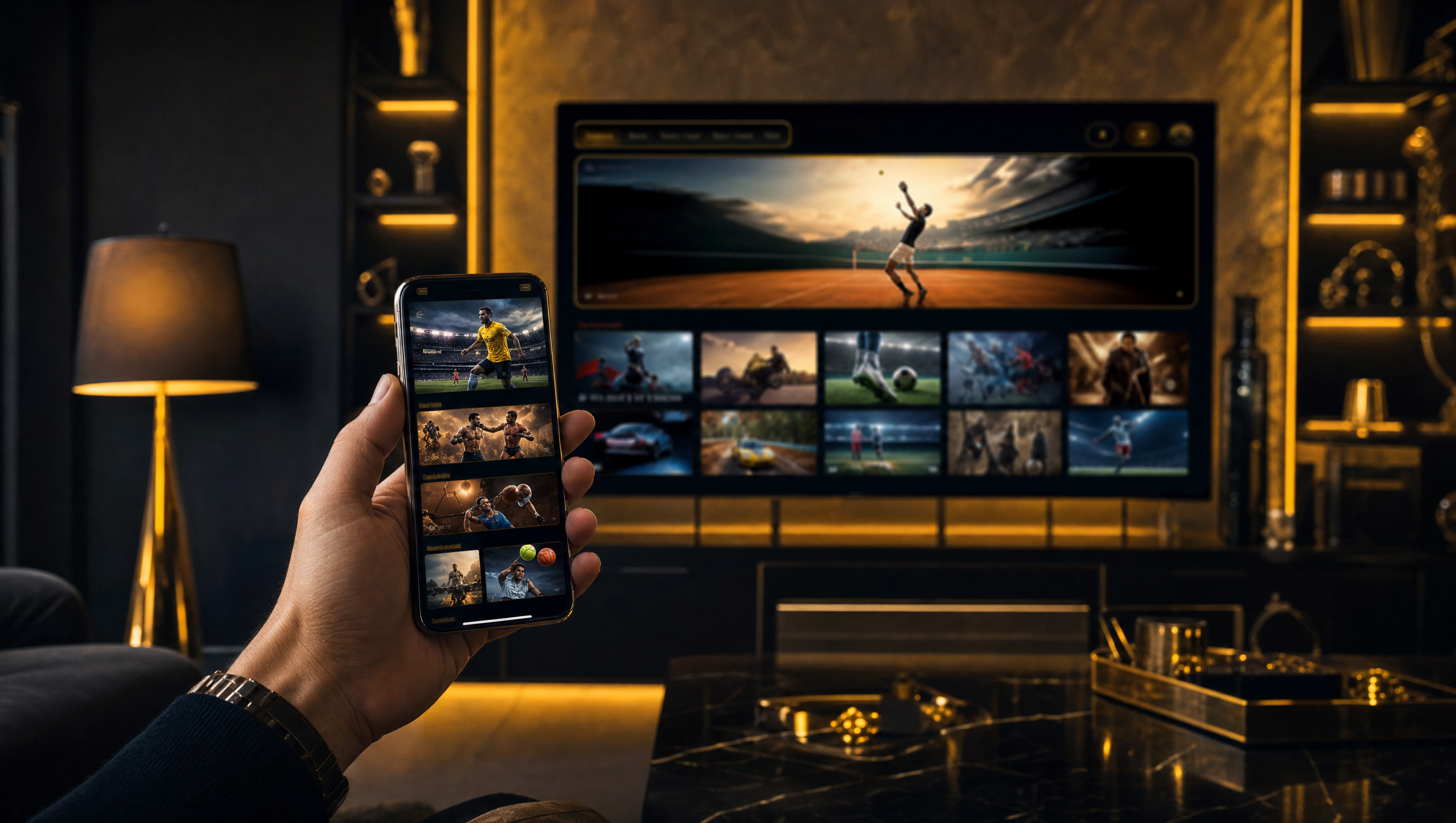 Application IPTV Strong 4K en cours d'installation sur un iPhone et un iPad sous iOS