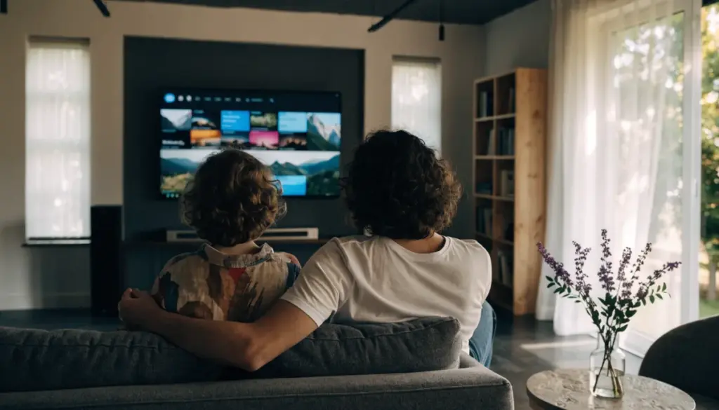Guide des programmes TiviMate sur la télé avec Strong 4K